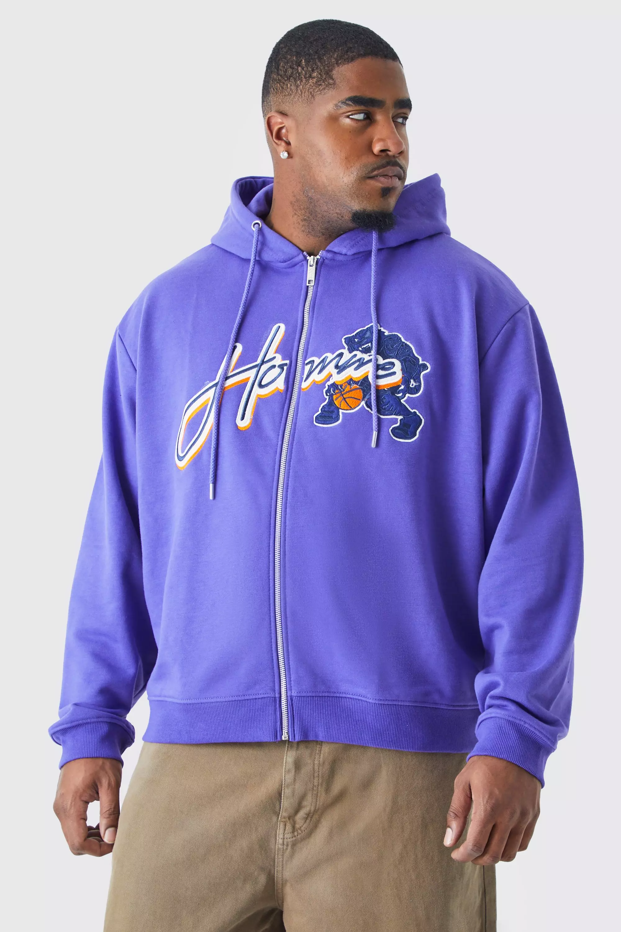 Purple and white sales hoodie